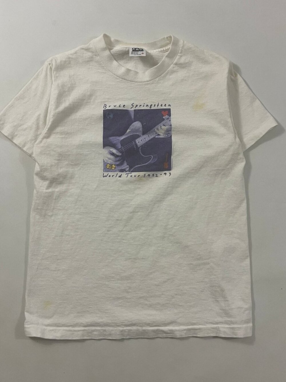 Vintage 1992-93 Bruce Springsteen World Tour Anvil Single Stitch Band Tee S